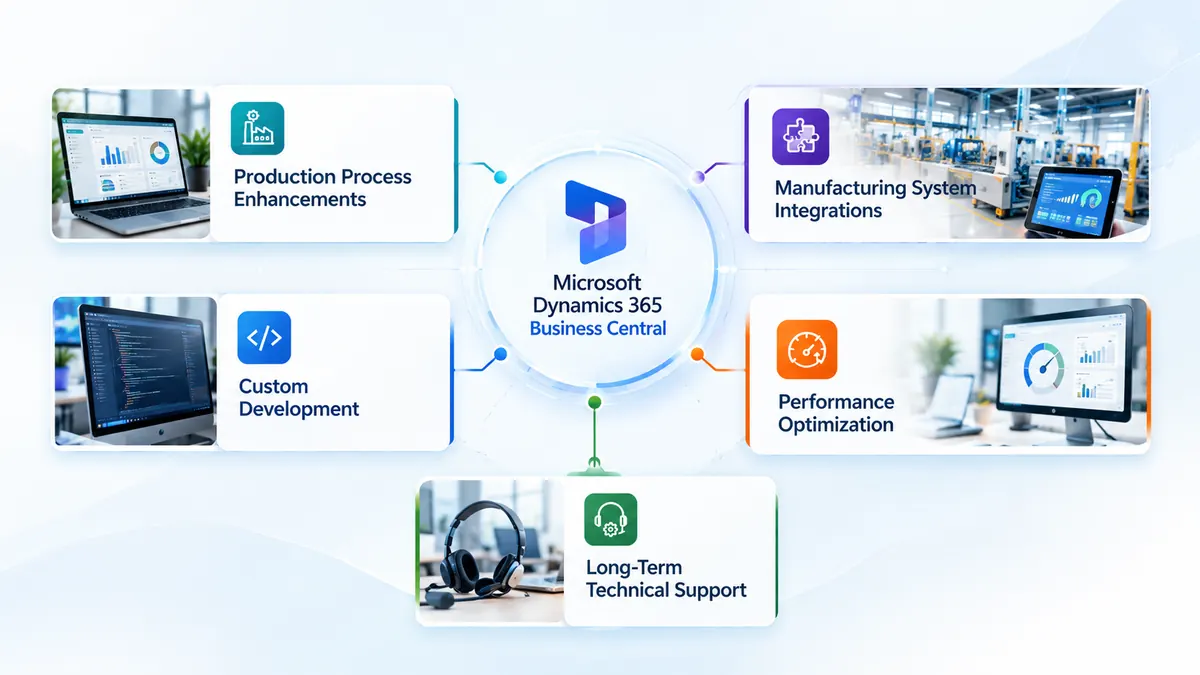 Modern manufacturing floor with connected automation