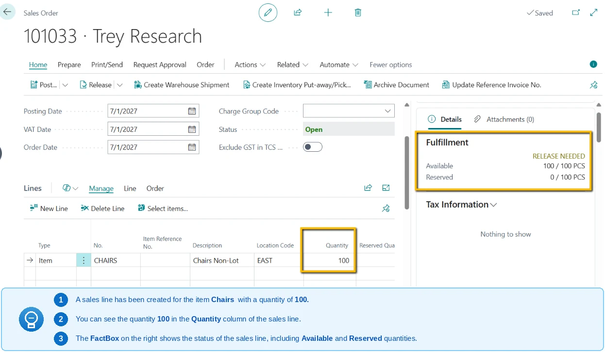 Sales Status Viewer in D365 Business Central — Full Line Status